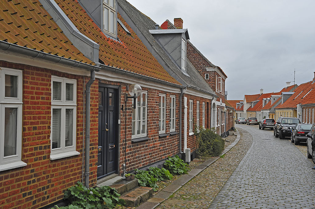 Straßenzug in Ringkobing, DK, Mitteljütland