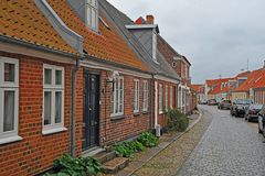 Straßenzug in Ringkobing, DK, Mitteljütland