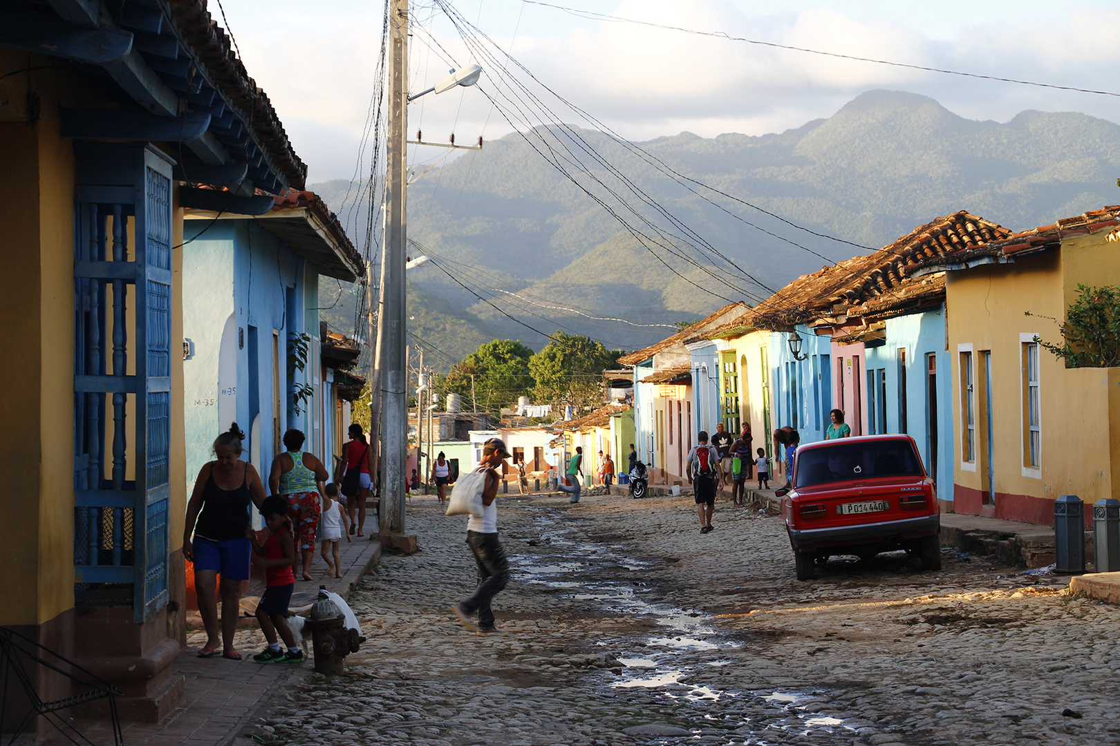 Straßenzug in Trinidad auf Cuba