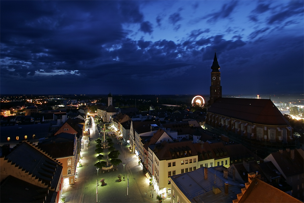 Straubing bei Nacht