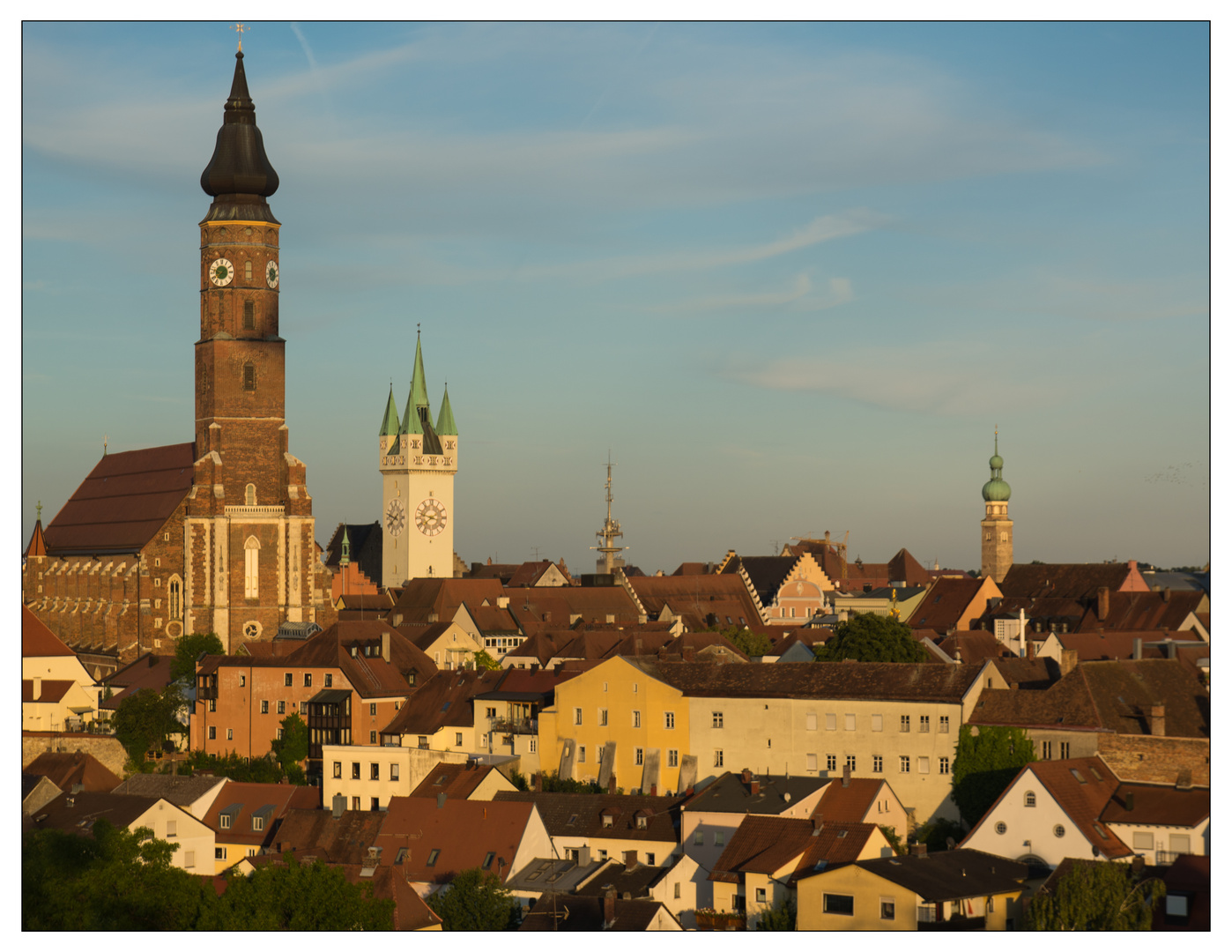 Straubing im Abendlicht