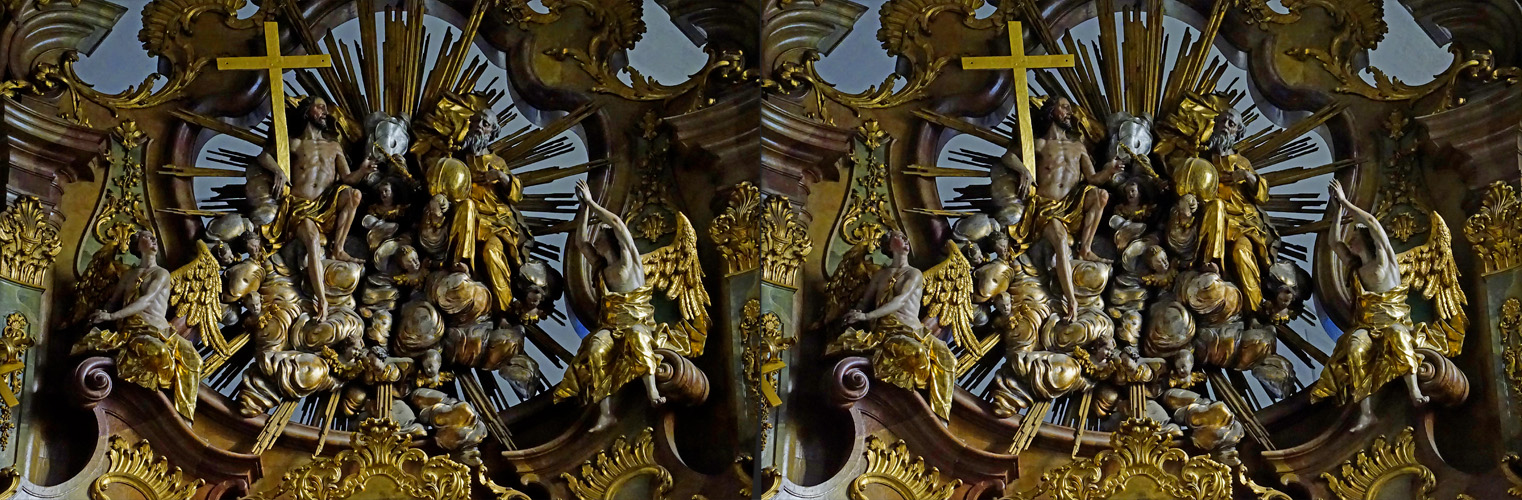 Straubing Karmelitenkirche gaanz oben    -   (3D-X-View Cha-Cha   Basis ca 3m)