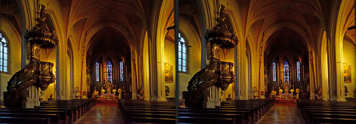 Straubing Kirche (3D-X-View Cha-Cha)