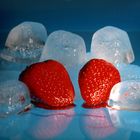 Strawberries on ice