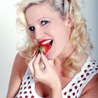 strawberry pin up