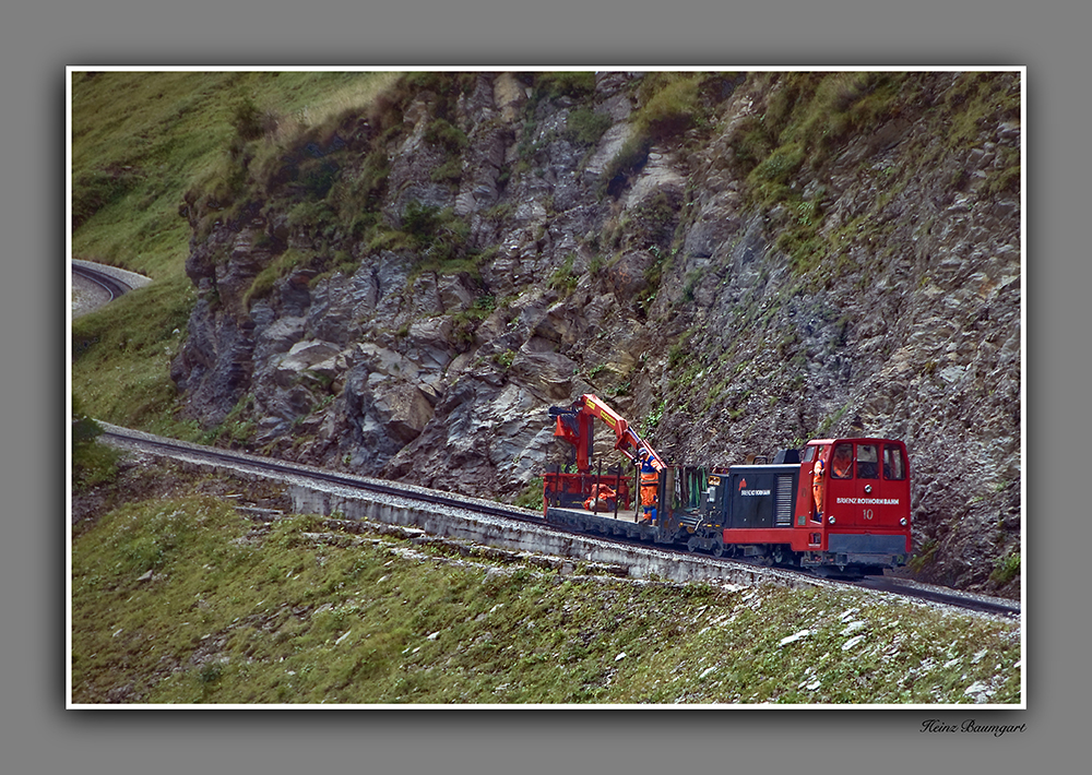 Streckenwartung Brienzer Rothornbahn