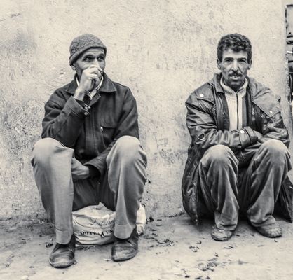 street 2Maenner Marrakesh c75d-415-sw +9Reisefotos