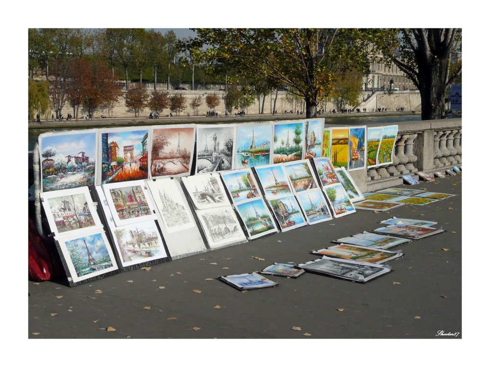 Street art along the Seine