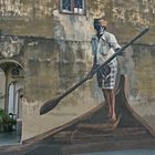 Street Art "Boatsman"