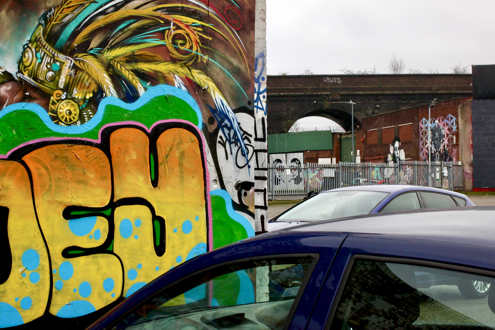 Street Art, Duddeston Viaduct, Digbeth, Birmingham, UK