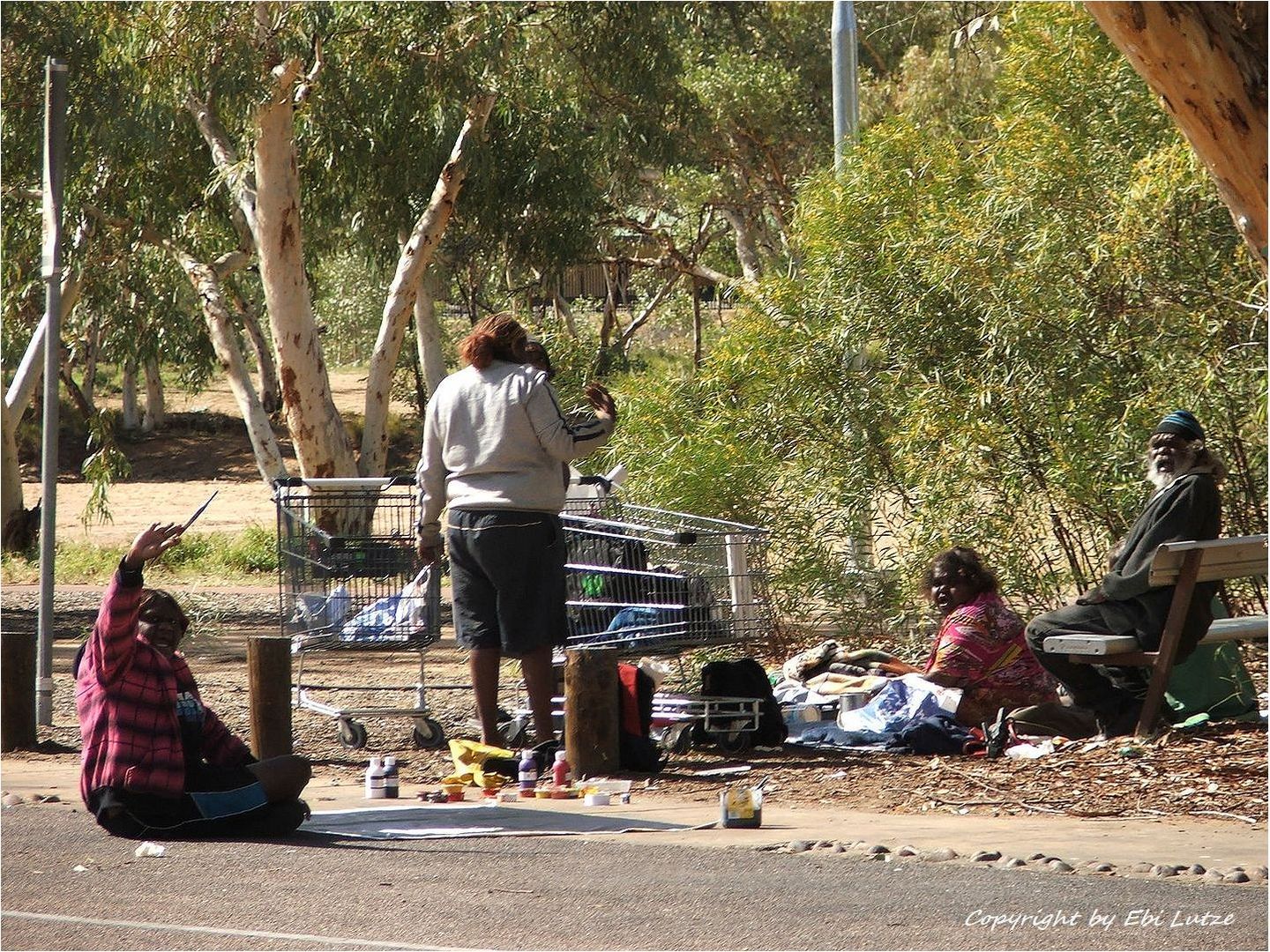 * Street Artists in Alice Spring *