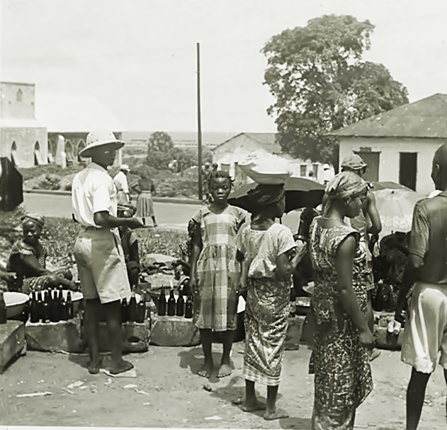 Street aus Monrovia 1950