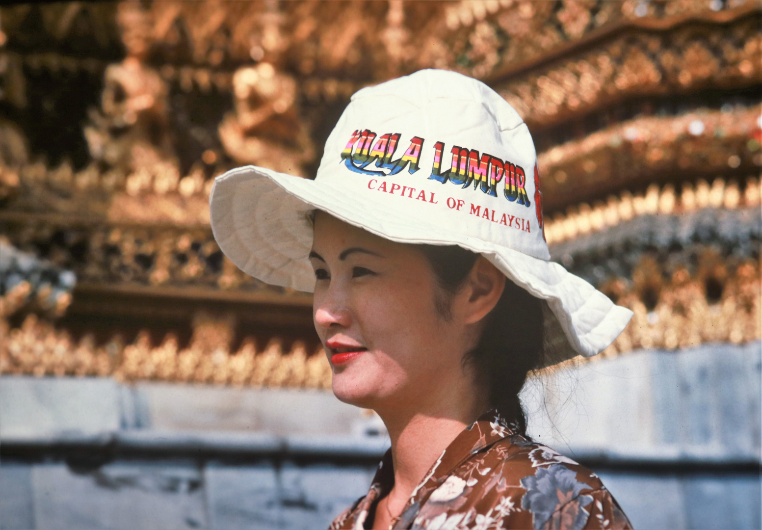 street Frau mit Hut in BKK vDia