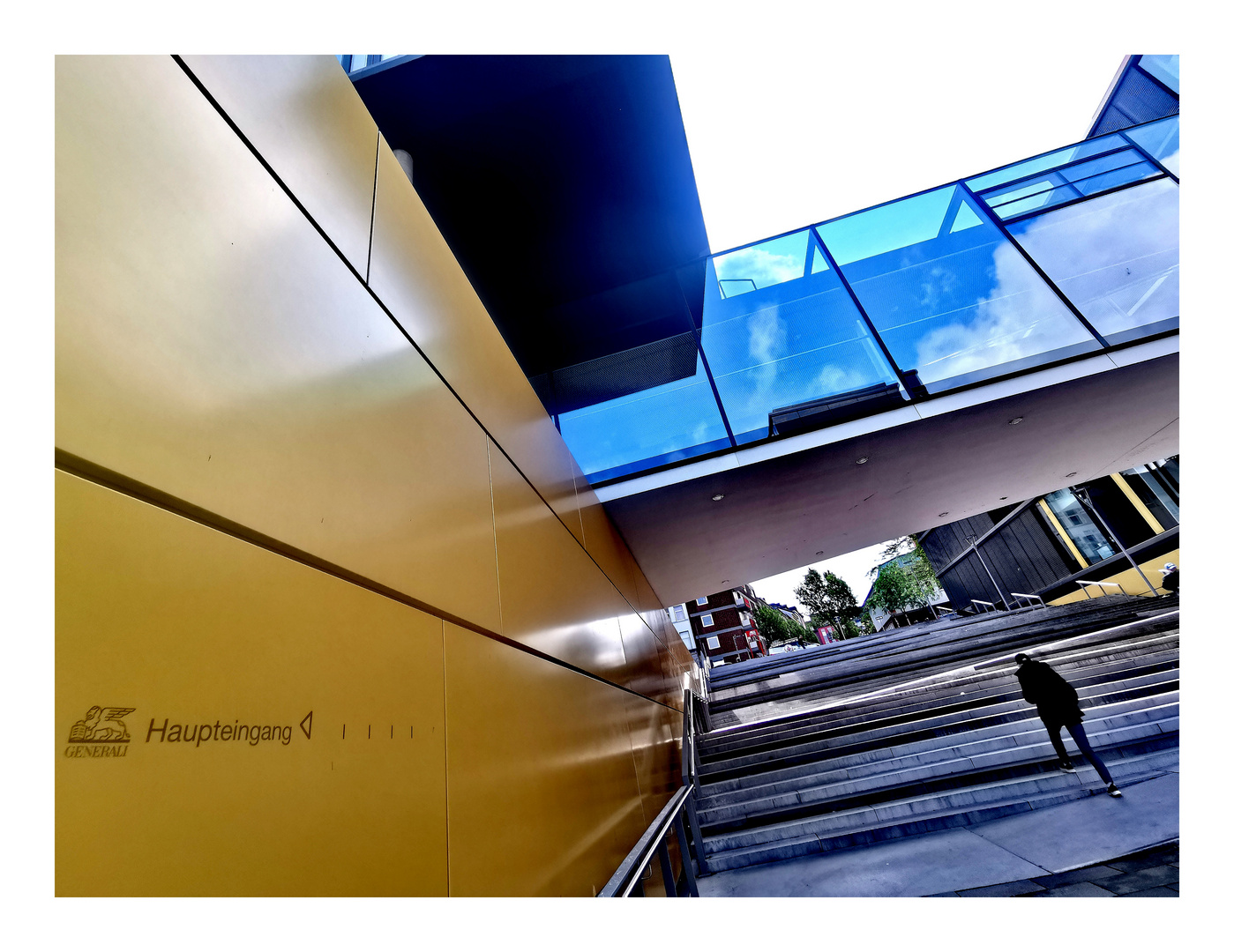 street Gebäude Spiegelung p330-25-639-col