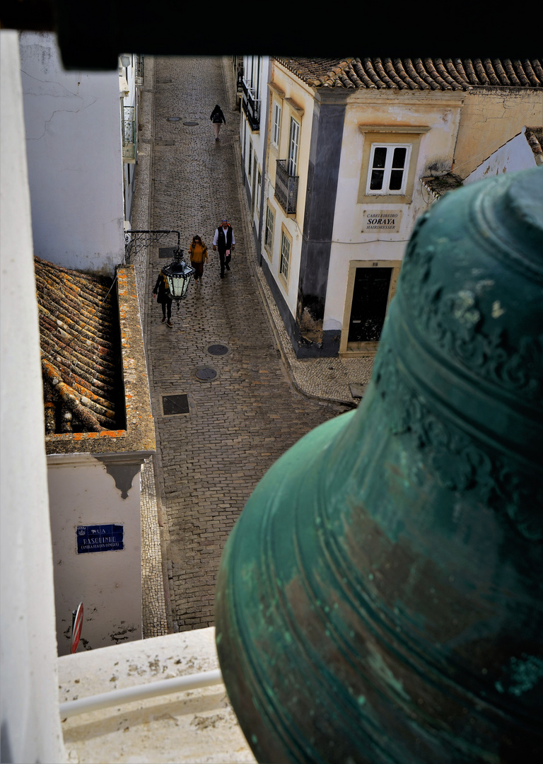 Street in Faro historical town