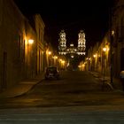 Street in Morelia by night