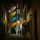 Street in Strasbourg at night