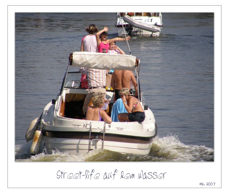 Street-life auf dem Wasser