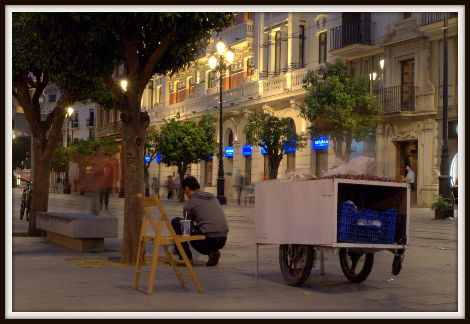 street life in sevilla