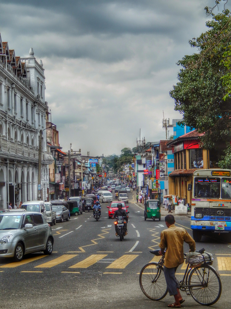 street life kandy sri lanka