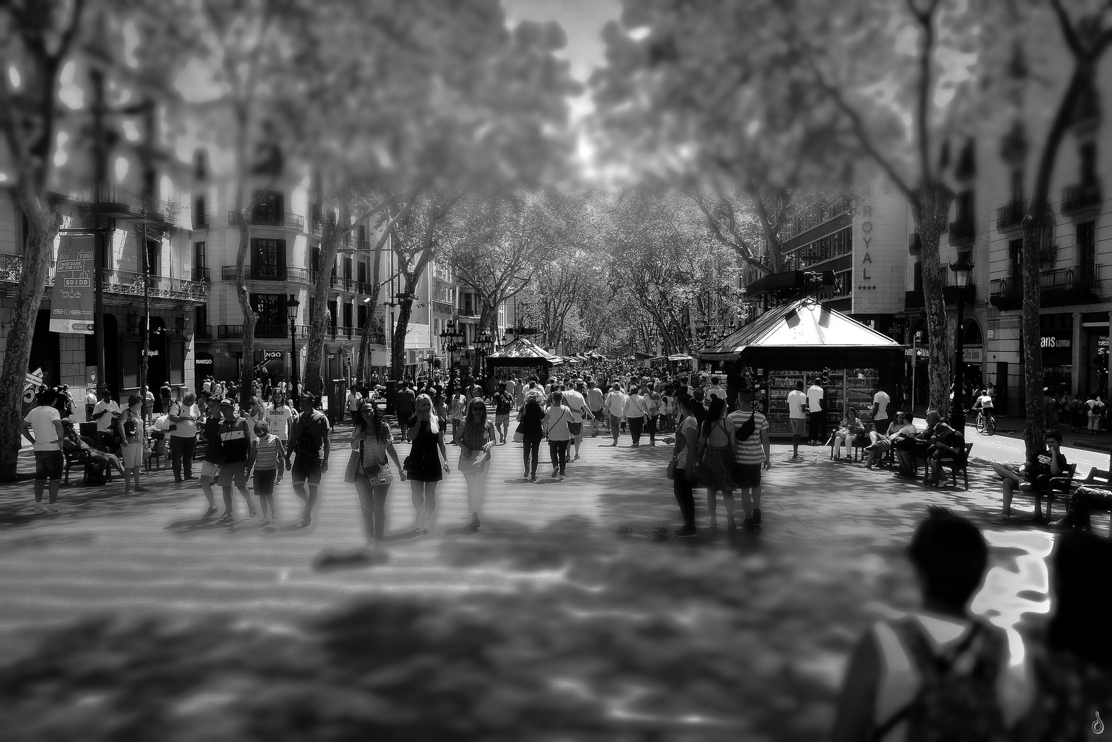 Street Life   --   Rambla --BW-- ©D1912_BW-HV2