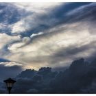 Street light and clouds