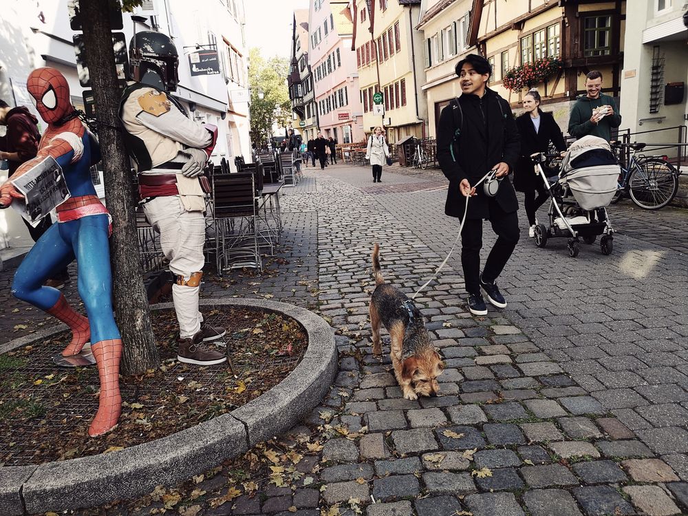 street Mann mit Helm Tü p21-18-col +Fotos