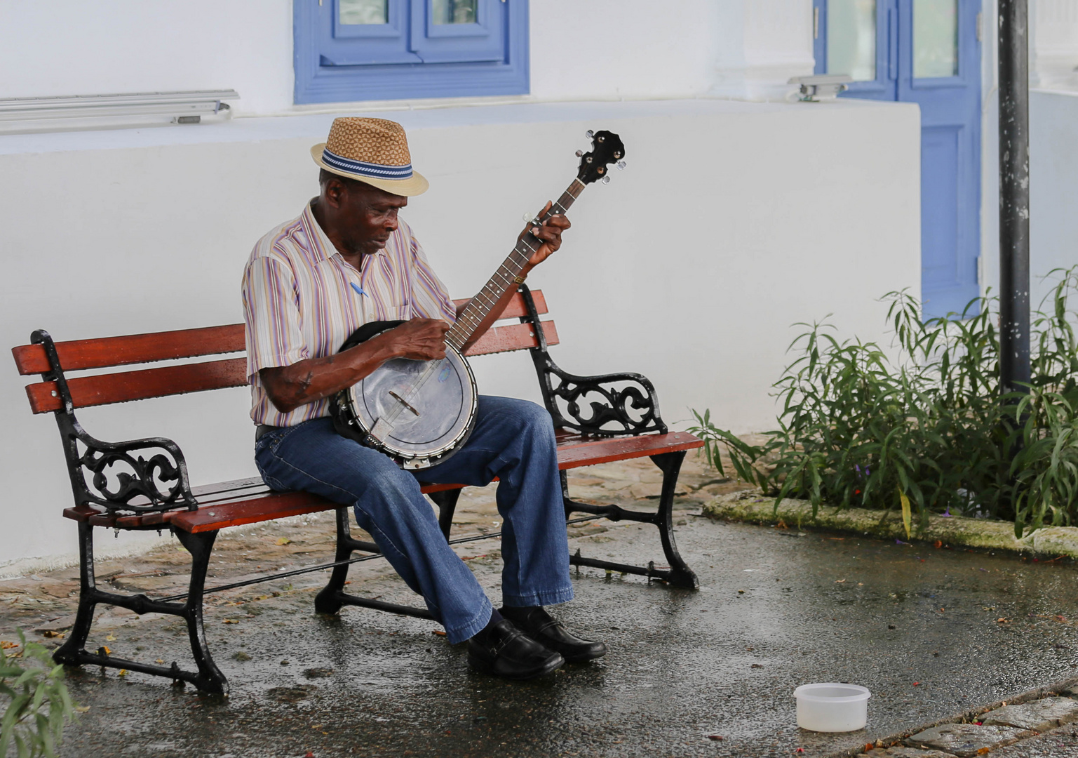 Street musician in Panama City