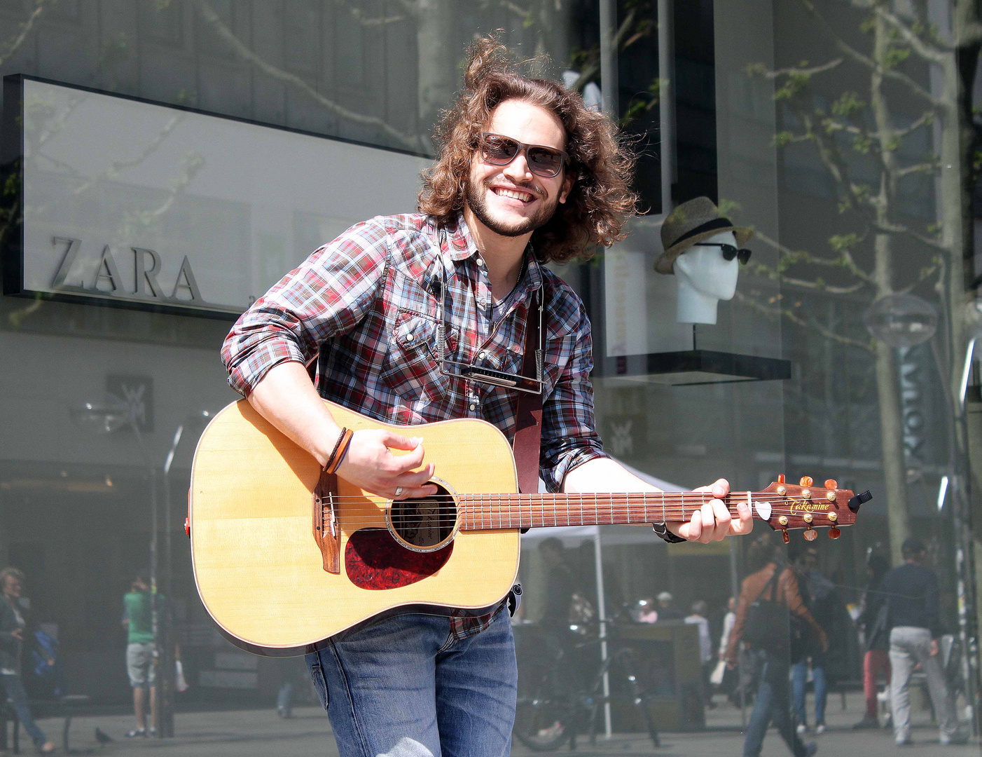 Street Musiker Gitarre Stuttgart Kö