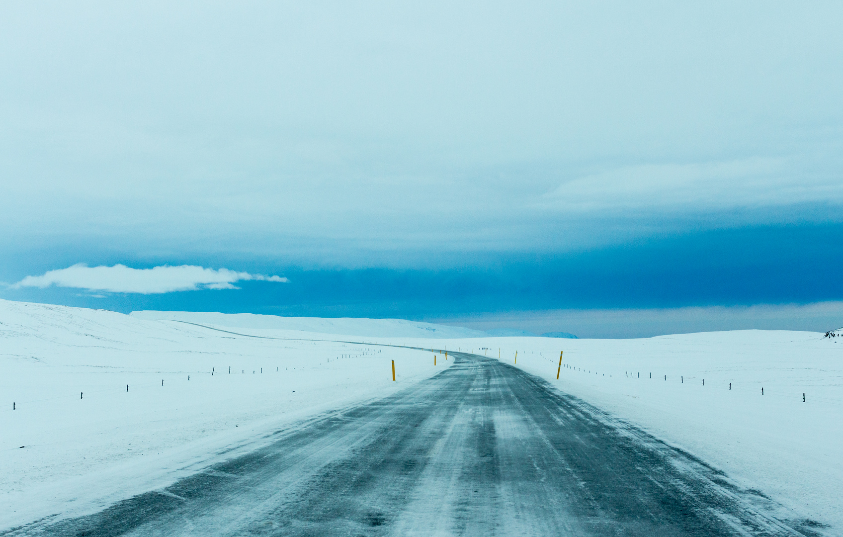 street of ice and snow