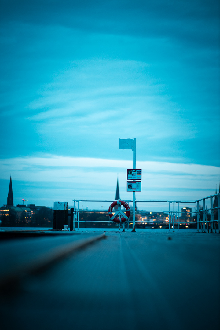 Street Photografie Hamburg bei Nacht