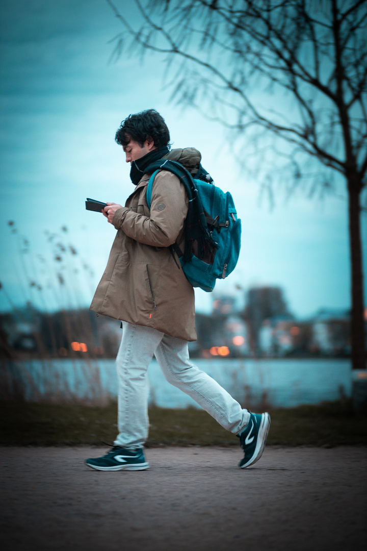 Street Photografie Hamburg bei Nacht