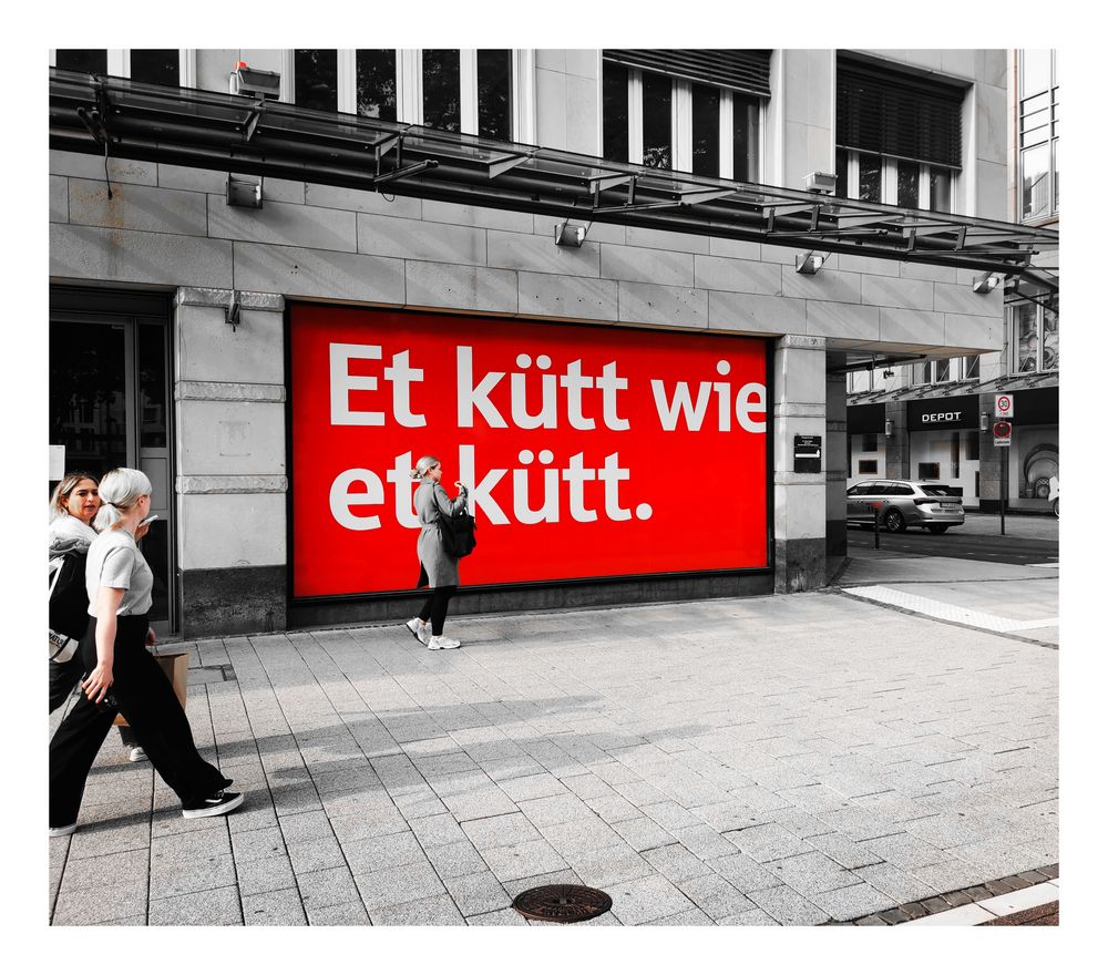 street Plakat Leute Kölle p30-25-040-swky +Fotos