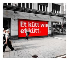 street Plakat Leute Kölle p30-25-040-swky +Fotos