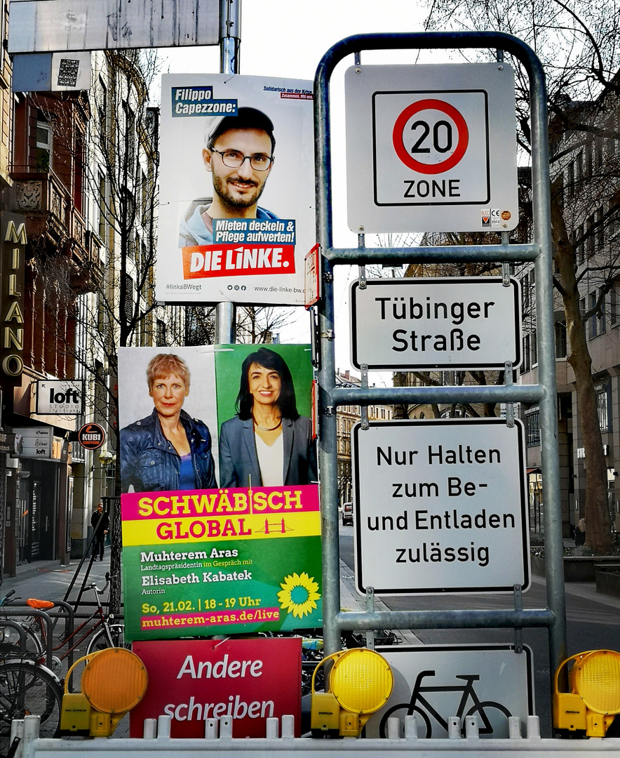 street Plakate und Schilder Stgt p20-21-33-col +2Fotos