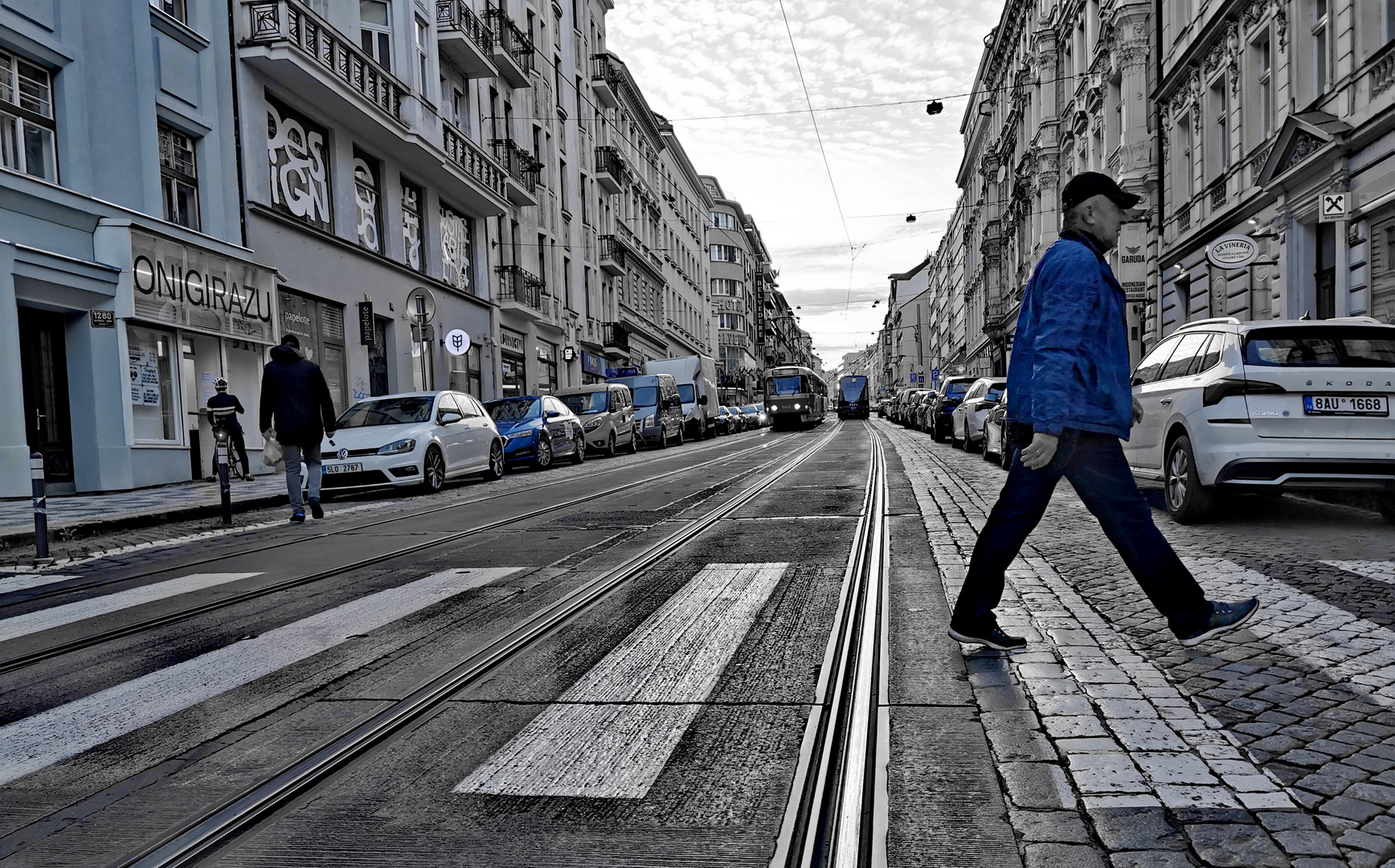 street PRAG Tram P30-02-fx +Pragfotos