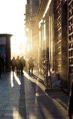 street scene in madrid