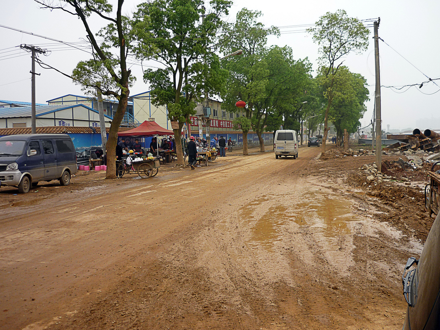 Street Scene in the outskirts of Changsha