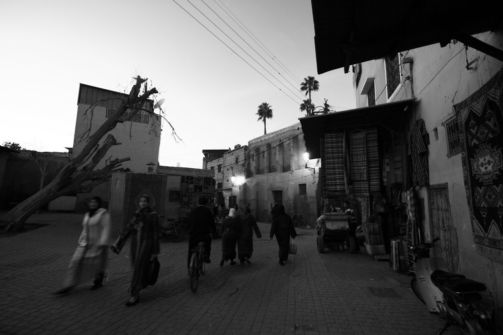 Street scene: Old City of Marrakech