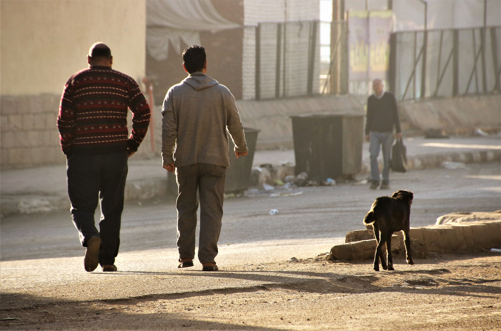 street Spaziergang sunrise egypt E-40