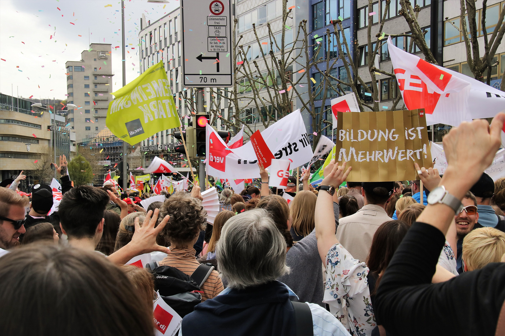 street STREIK Stgt Bildung S-14 AKTUELL +9Fotos