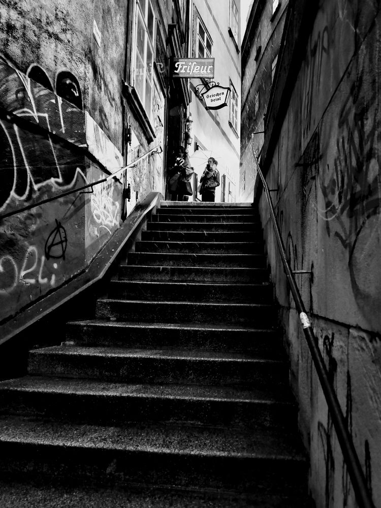 Street Treppe Wien p30-22-sw