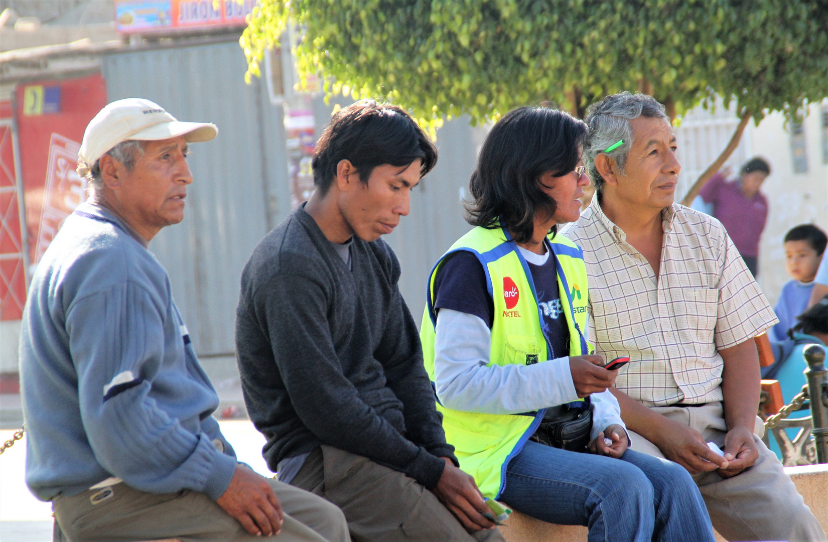 street VIER sitzen Peru ca-21-9169-col +9Fotos