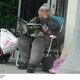 Street Woman Reading