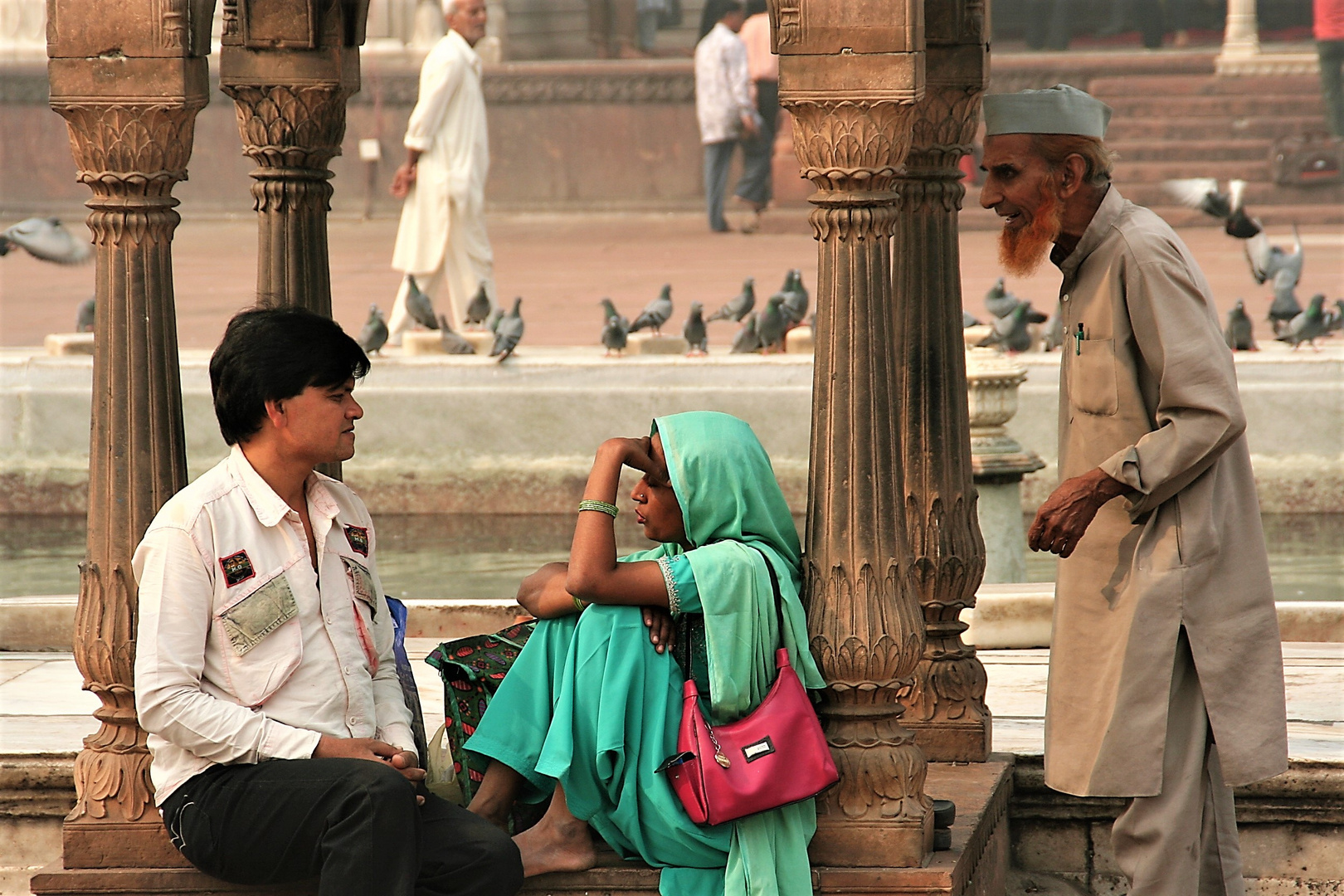 street Wortwechsel India Ca-21-60-col +Indienfotos