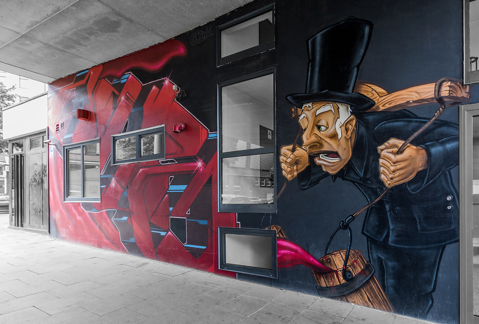 Streetart + Graffiti in HH: Die "Hummel"-Figur