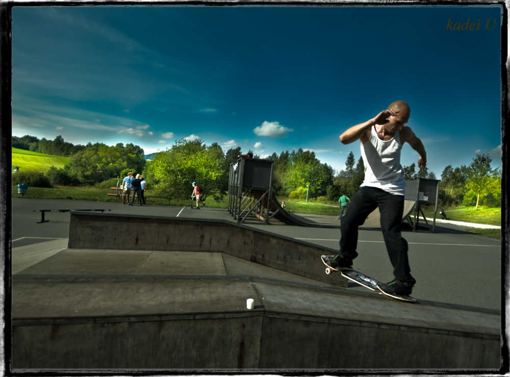 Streetboard park session