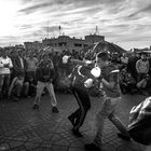 Streetfight in b/w