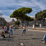 Streetlife an der Engelsburg in Rom