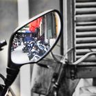 Streets of Hanoi in a mirror